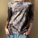 Christopher & Banks  Black and Brown Graphic Tee Photo 6