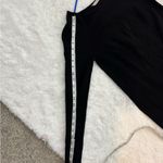 Vince  Black Wool Blend Ribbed Knit Sheath Dress 74% Wool Size XS Photo 12