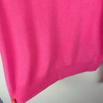 ZARA  Bright Pink 100% Wool Crewneck Sweater Sz Medium Ribbed Hem Photo 13