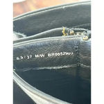 BORN BLACK LEATHER BOOTS Military Style Zipper Buckle Women 6.5 Medium Photo 5