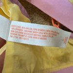 Colsie Lace Strappy Front Unlined Bralette Size L Yellow Size L Photo 3