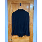 Eileen Fisher Minimalist Black Textured Knit Blazer Jacket Medium M Made in USA Photo 2