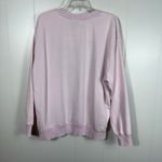 Peanuts Snoopy Woodstock Pink Textured Embroidered Plus Size Crewneck Sweatshirt Photo 3