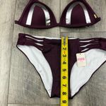 PINK - Victoria's Secret VS Maroon/Silver Bikini Set Photo 10