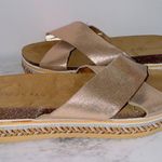 London Rag Women's Platform Open Toe Oprah Bronze Casual Slip On Sandals size 9 Tan Photo 1