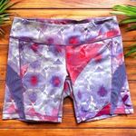 Zella  Purple Geometric Print Active Shorts - Size Medium Photo 0