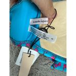 Nanette Lepore NWT  Bikini Top Swimsuit Orange Blue‎ Pink Floral Tie Halter Small Photo 1