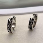 16mm Basketball Hoop Earrings for Men Women Streetwear Punk Hip Hop Unisex Silver Photo 1