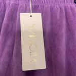 Suzie Kondi Womens Velour High Rise Pocket Pants Sweatpants Lavender Size Small Purple Photo 3