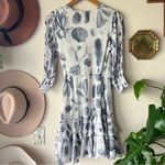 ALL SAINTS Ari Oceano Coastal Mini Beach Wrap Ruffle Dress Women's SIZE 2 beach Photo 3