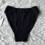 Good American Women’s Jacquard Better Bikini Bottom in Black size Medium Photo 7