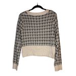 263. Ivory & Black Tweed Sweater | NWOT | Classic Chic Knit White Size L Photo 2
