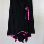 Taboo Vintage 90s  Black Babydoll Asymmetrical Halter Dress Photo 7