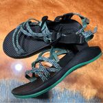 Chacos Chaco ZX2 Water River Sandals Black Green Print Size 4 youth Photo 0