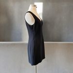 BCBG Max Azria Paris Sleeveless V-Neck Empire Mini Cocktail Dress With Low Back Photo 4