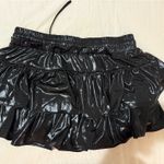 Palmetto Moon Black ruffle leather skirt  Photo 1