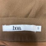 boa. Women's Brown Pintucked High Waisted Bootcut Flared Trousers Pants Size S Photo 3