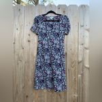 Monsoon ‎ Maxi Dress Blue/ White Sleeveless Size 6 Floral Bird Pink Navy Spring Photo 1