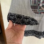 Soft Surroundings Embroidered Small Striped Tunic Top Western Aztec Boho Artsy Photo 5
