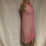 Time and Tru Red & White Striped Dress Size Small Photo 6