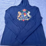 Ralph Lauren Vintage  Crest Turtleneck Wool Cashmere Angora Sweater Gray pm Photo 0