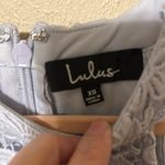 Lulus  Love Poem Light Blue Lace Mini Dress‎ size XS Photo 5
