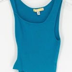 Urban Outfitters  Cut Out Side Ribbed Knit Tank Top M‎ Blue Photo 0