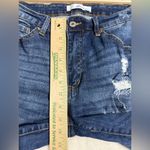 KanCan Signature Women's Mid Rise Distressed Stretch Ankle Skinny Jeans Size 29 Blue Photo 1