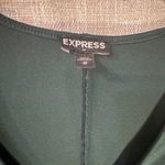 EXPRESS  long sleeve bodycon dress- dark green size medium Photo 2