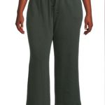 Terra & Sky Womens Terry Cotton Knit Wide Leg Pants Size 0X 14W Pockets NWOT Photo 1