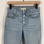 Madewell  Skinny Jeans Women 25 Blue Denim Cotton Button Fly High Rise Distressed Photo 9