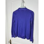 Ralph Lauren Vintage Y2K Polo Sport Purple Cotton Long Sleeve Polo Shirt Small Photo 6