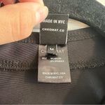 Chromat Swim Bra Top in Black Zip Front Size Medium Photo 3