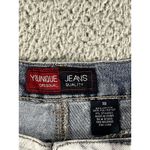 Vintage denim Shorts‎ Women 18 High Rise Two Tone Y2K Grunge Festival Retro Blue Photo 6