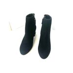 Kate Spade Taraji Faux Pearl Suede Block Heel Booties Black 9 Women Ankle Boots Photo 7