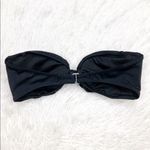 Victoria's Secret Victoria’s Secret Swim Black Tie Front Bikini Top Small Photo 1