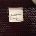 Deep purple button down up long sleeve shirt light airy long sleeve Photo 2