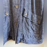 Zac and Rachel linen blend shacket size XL Blue Photo 3