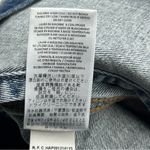 RE/DONE  Acid Blue‎ Wrap Mini Skirt Womens Size 27 Button Denim Jean Pocket NEW Photo 7