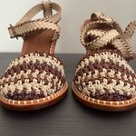 Ulla Johnson RARE Deia High Block Heel Sandal Woven Ankle Strap Natural EU40 Photo 13