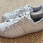 Adidas White  Superstar Sneakers Photo 5