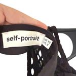 Self Portrait Black Purl Knit Lace Cut Out Dress Size 8 Photo 6