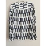 Pendleton  Women's Terra Tunic Blouse Pull Over Geometric Blue White Size XL Photo 9