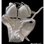 Victoria's Secret Victoria Secret white bikini Top 32C. Bottom XS.  Photo 0