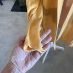 Fresh Produce Fresh Produce Size XS Yellow Long Line Cardigan Pockets Collar Comfort Spring Photo 5