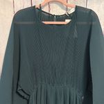 NWT Floret Studios Pleated Long Sleeve Mini Dress Green Size XL Photo 5