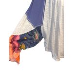 We The Free Free People Friday Fever Patch Work Detail Bell Sleeves Top size S Photo 4