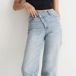 Madewell x Molly Dickson Crossover Baggy Straight Jeans Clemell Wash Size 32 Photo 0