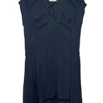 Lucky Brand  Dress Women Size S Black Embroidery Boho Western Spring Mini Concert Photo 0