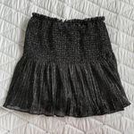 ZARA NEW  BLACK SHINNY SKIRT SMALL Photo 0